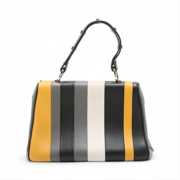 Prada Leather Hand Bag Multicolor #238571P55B - Picture 2 of 15